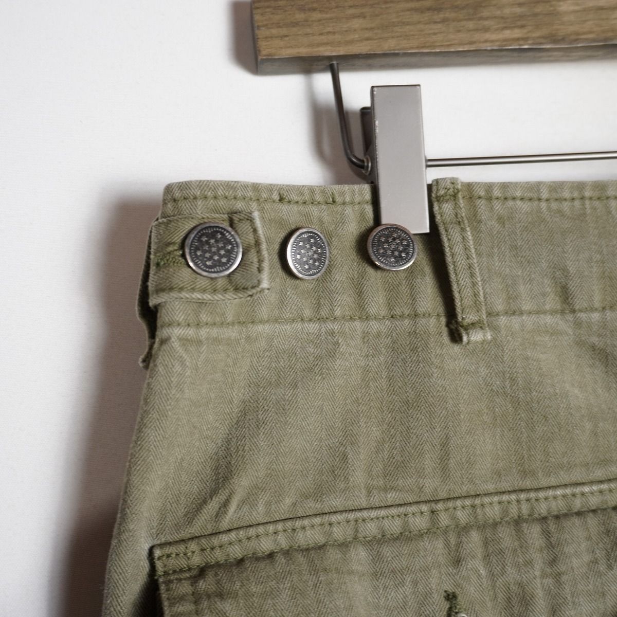 美品 23AW BOWWOW バウワウ M47 HBT BAKER PANTS ヘリンボーン 