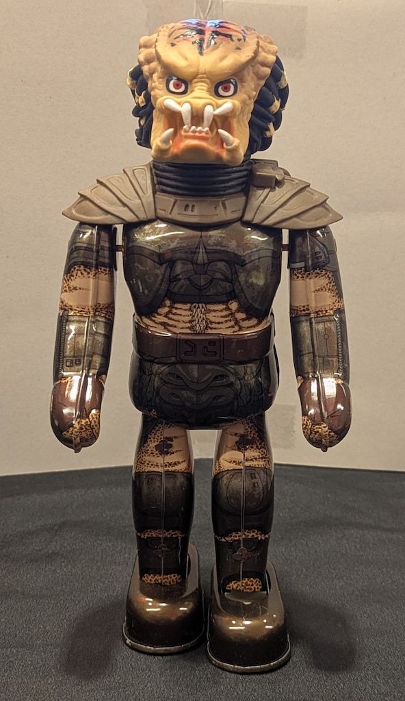 ビリケン商会 ゼンマイ歩行ブリキ プレデター - メルカリ