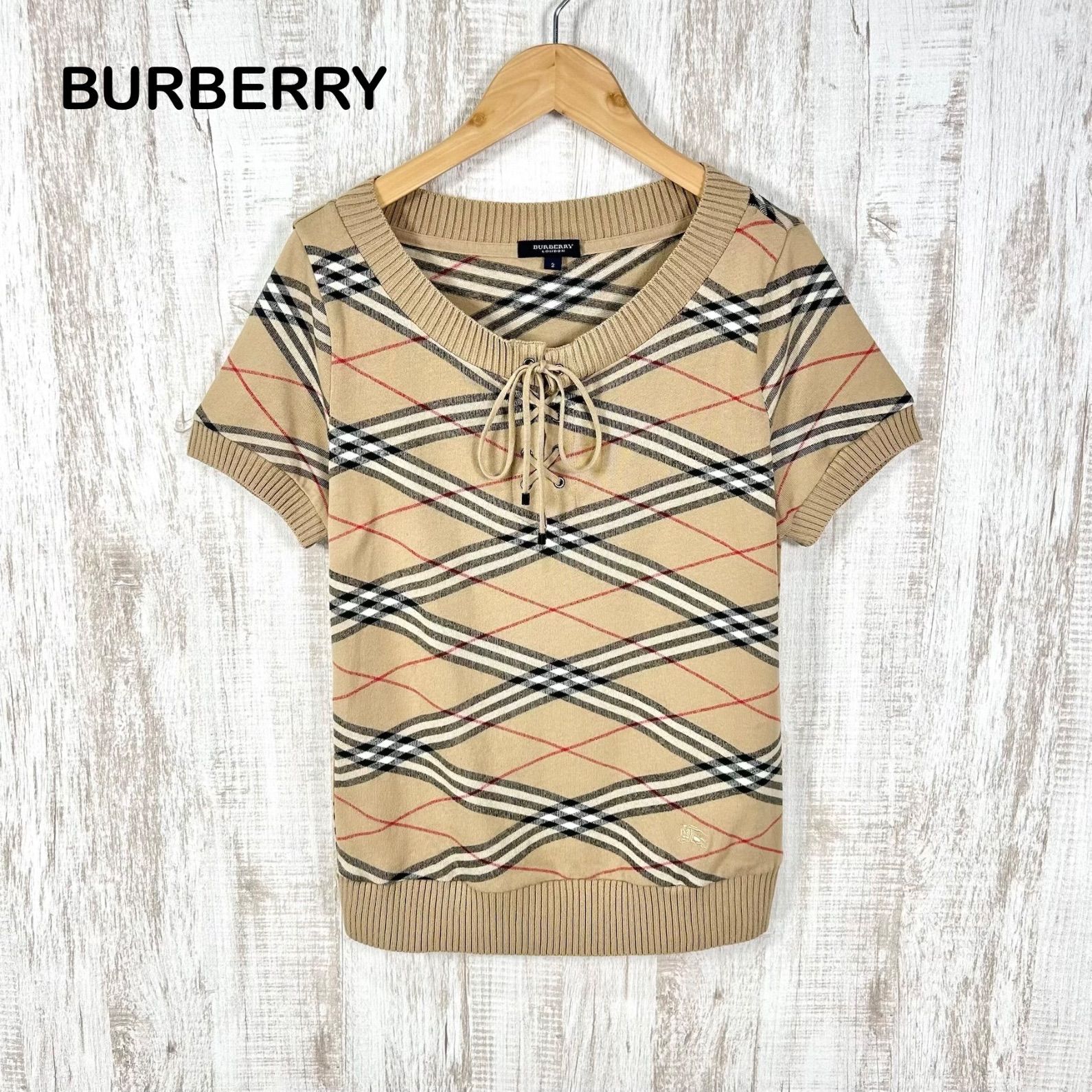 BURBERRY LONDON バーバリーロンドン ホースロゴ刺繡 チェック 
