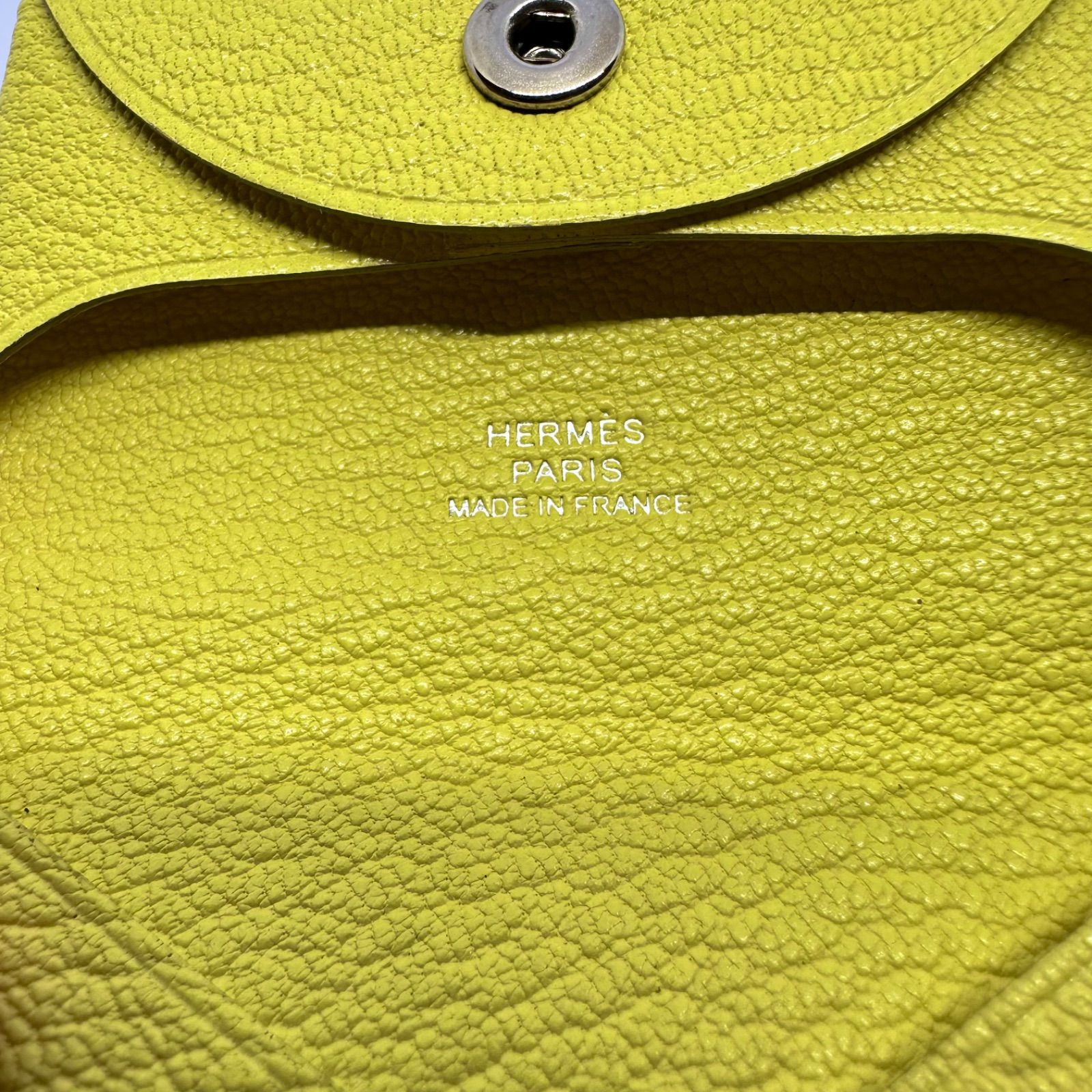 未使用品】HERMES バスティア コインケース リモンチェッロ B刻印