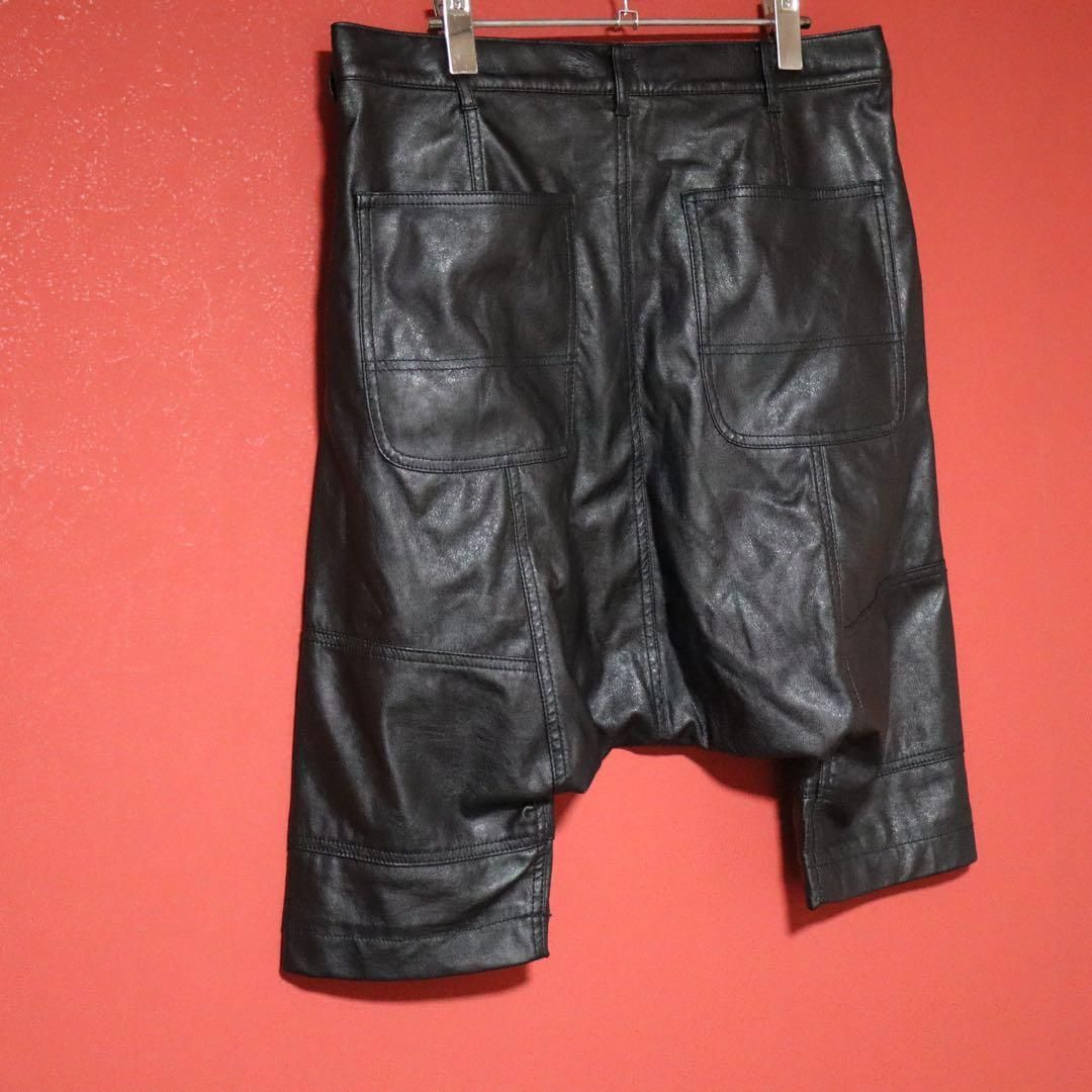 モード】COMME des GARCONS SHIRT レザー サルエルパンツ COMME des