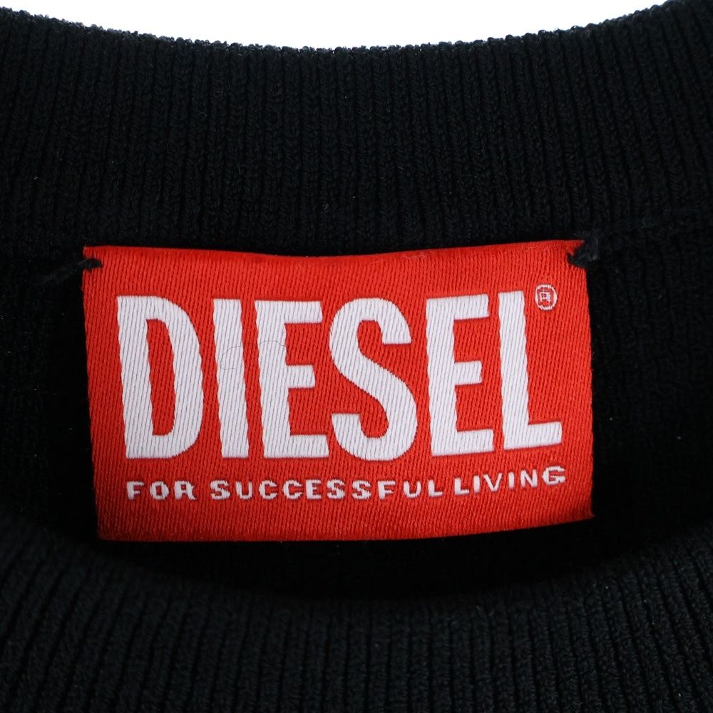 DIESEL ディーゼル M-ONERVA-TOP オーバルDメタルロゴプレート クルーネック ノースリーブ リブニット タンクトップ セーター ブラック レディース 0DLAX 楽天市場】ディーゼル DIESEL タンクトップ ニットタンク M Onerva Top