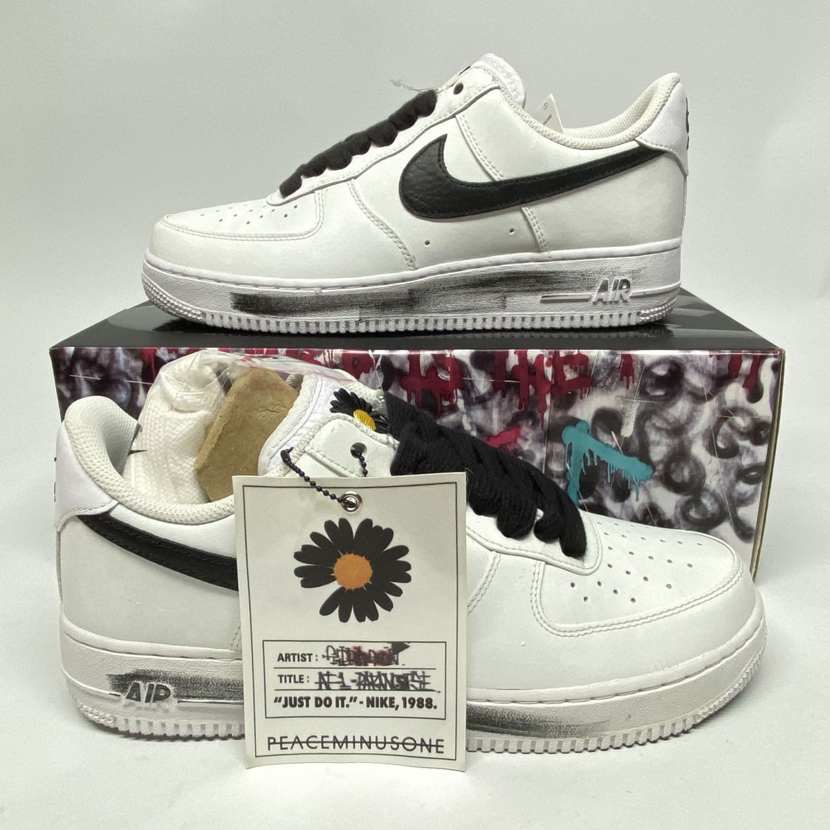 新古品】 PEACEMINUSONE × Nike ナイキ Air Force 1 Low Para-noise G 
