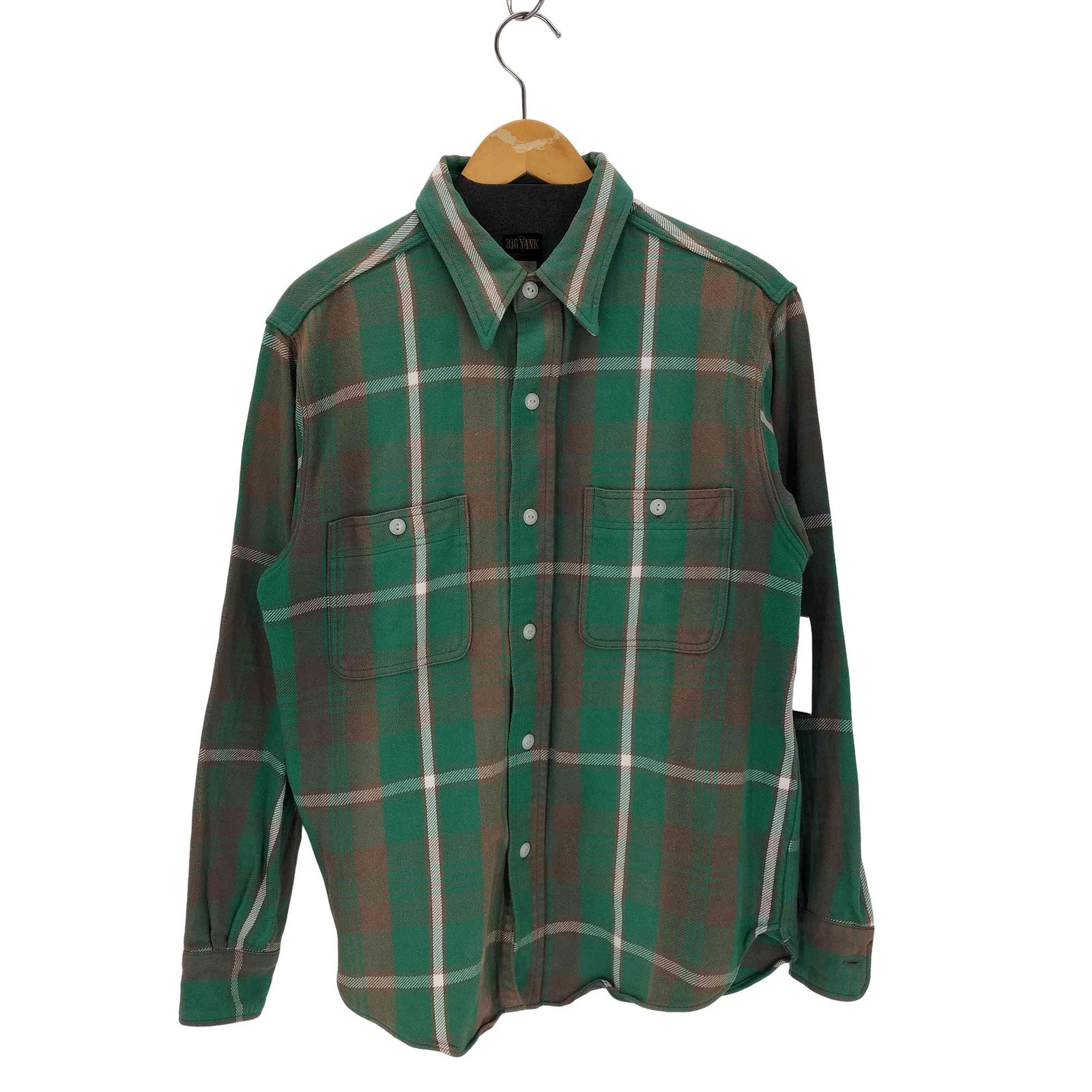 ビッグヤンク BIG YANK 日本製 復刻 マチ付きフランネルチェックシャツ