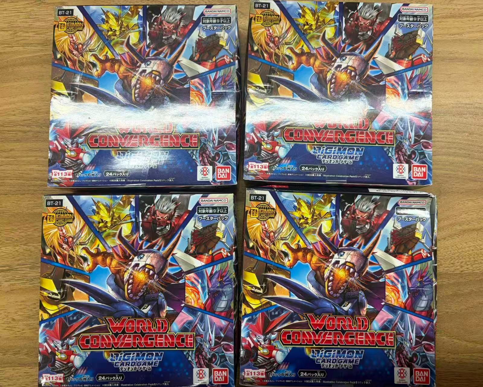 デジモンカードゲーム】WORLD CONVERGENCE BT-21 未開封 4BOX【新品