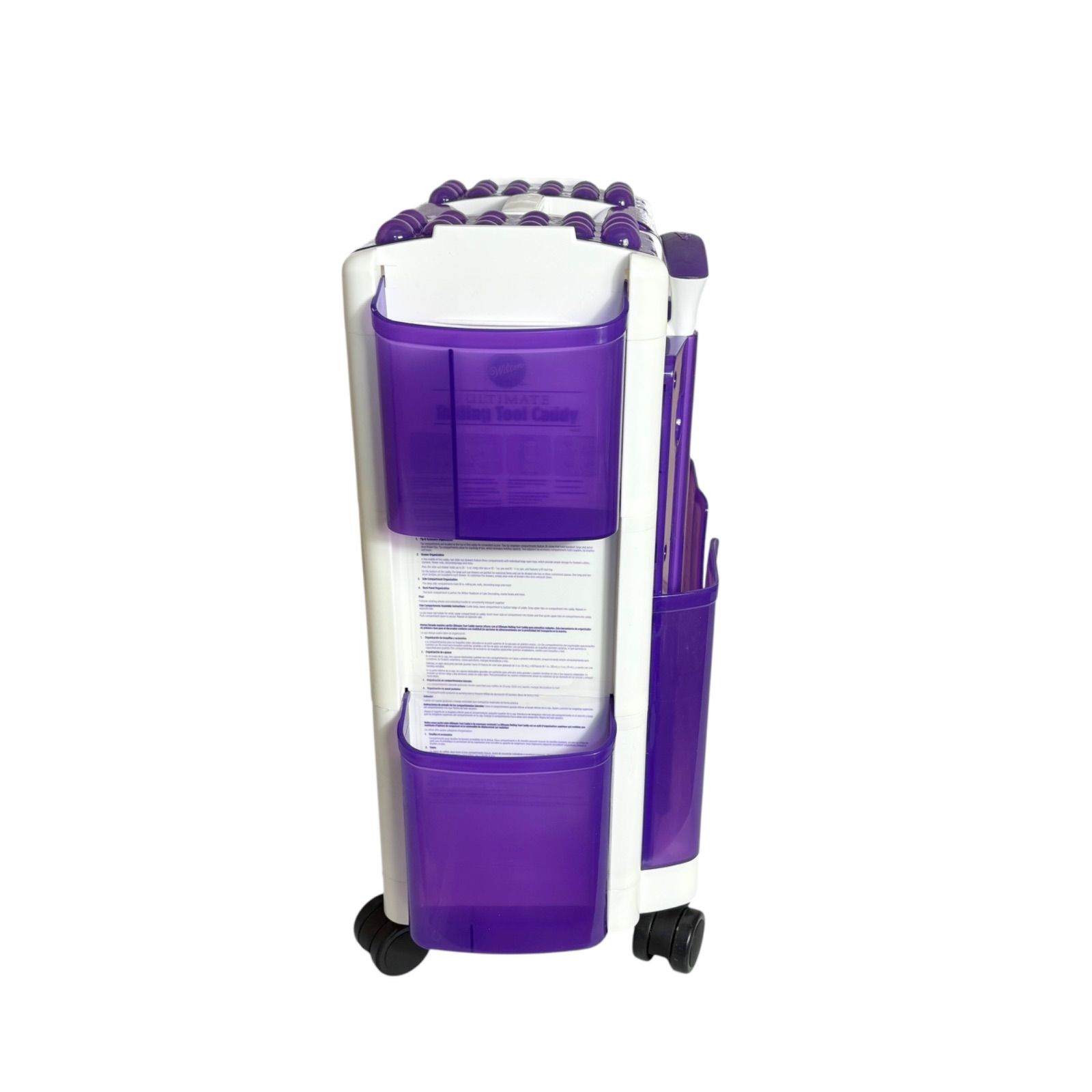 Wilton Ultimate Rolling Tool Caddy White & Purple 収納ケース