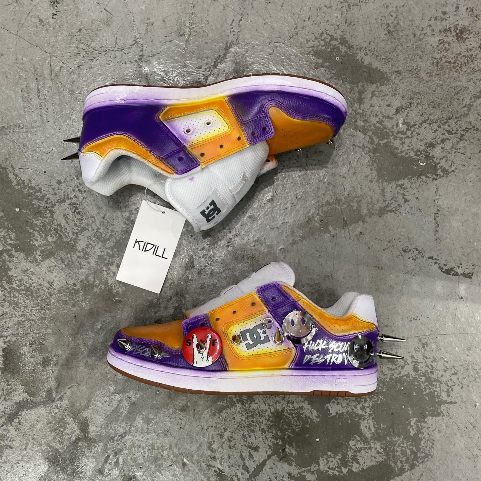 参考上代81400円 未使用 KIDILL × DC SHOES CUSTOMISED SNEAKERS 