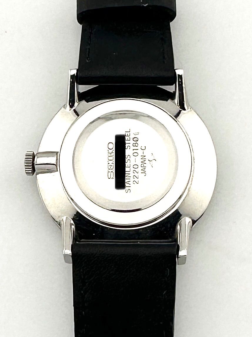 SEIKO 2220-0180 ローマン 網目文字盤 手巻き時計 セイコー 2220-0180