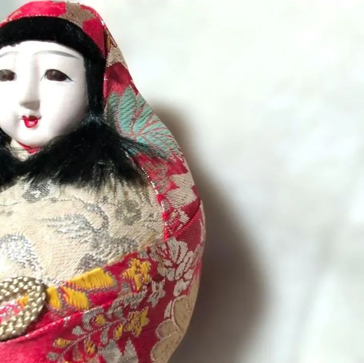 和風】 【伝統工芸品】 【姫だるま】 【日本人形】【置物】 縁起物