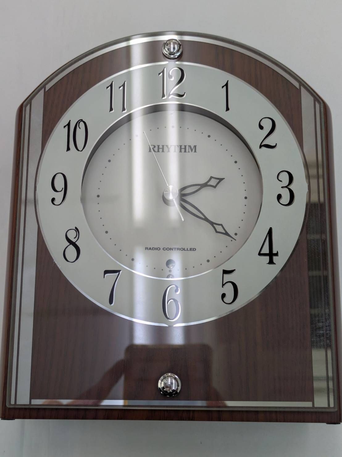 N【保管品】RHYTHM 置き時計 パルロワイエ R704SR 電波置時計 リズム