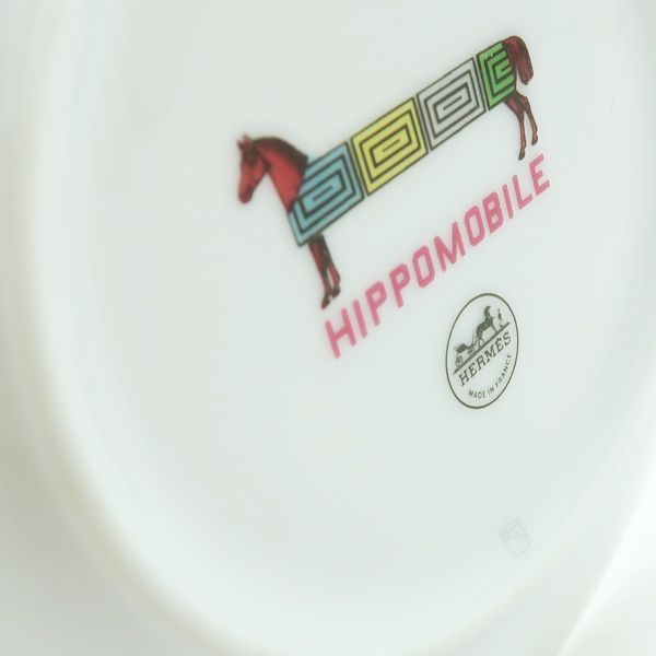 HERMES スモールプレート 14cm No.3 皿 Hippomobile ポーセリン 磁器