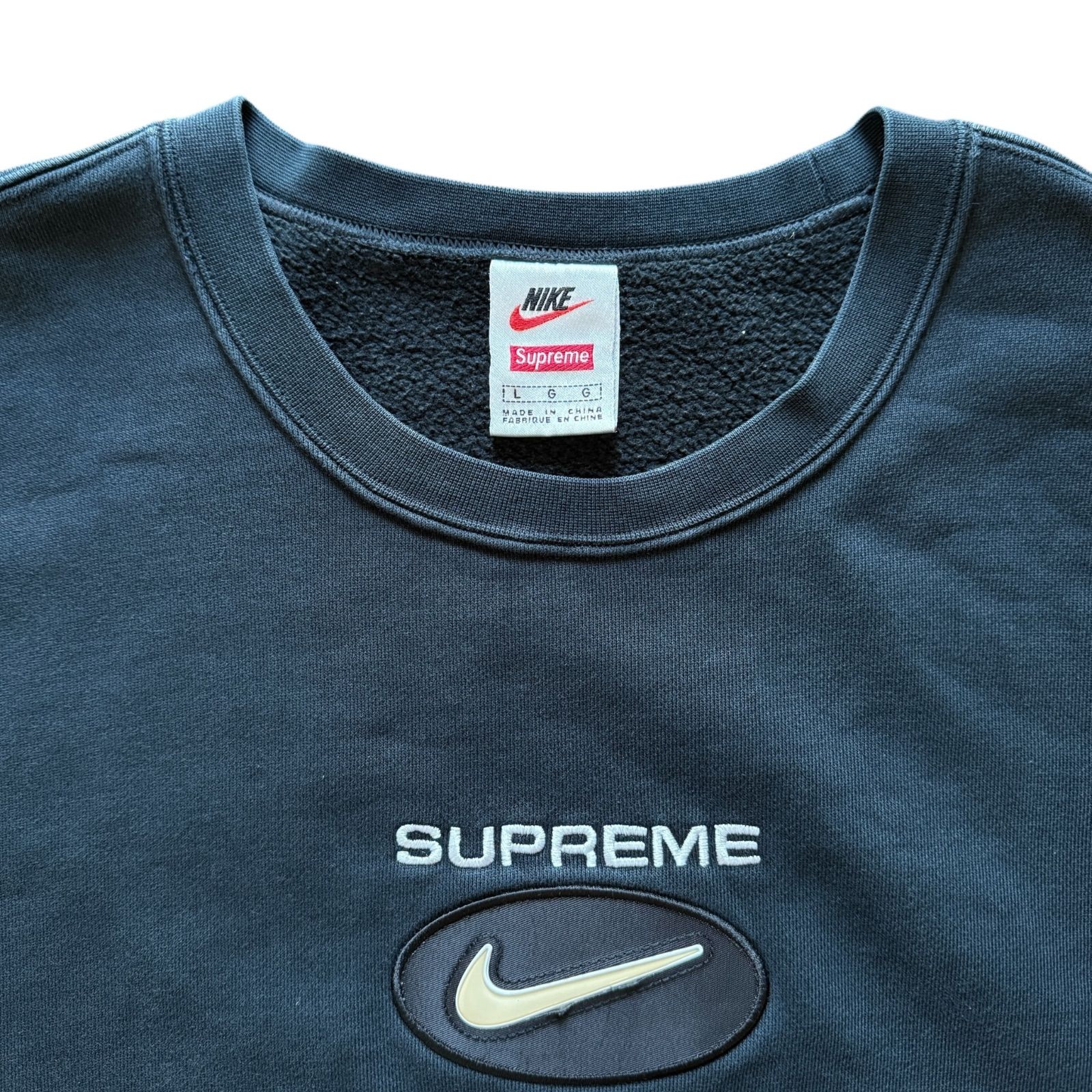 Supreme 20AW × Nike Jewel Crewneck Black L - メルカリ