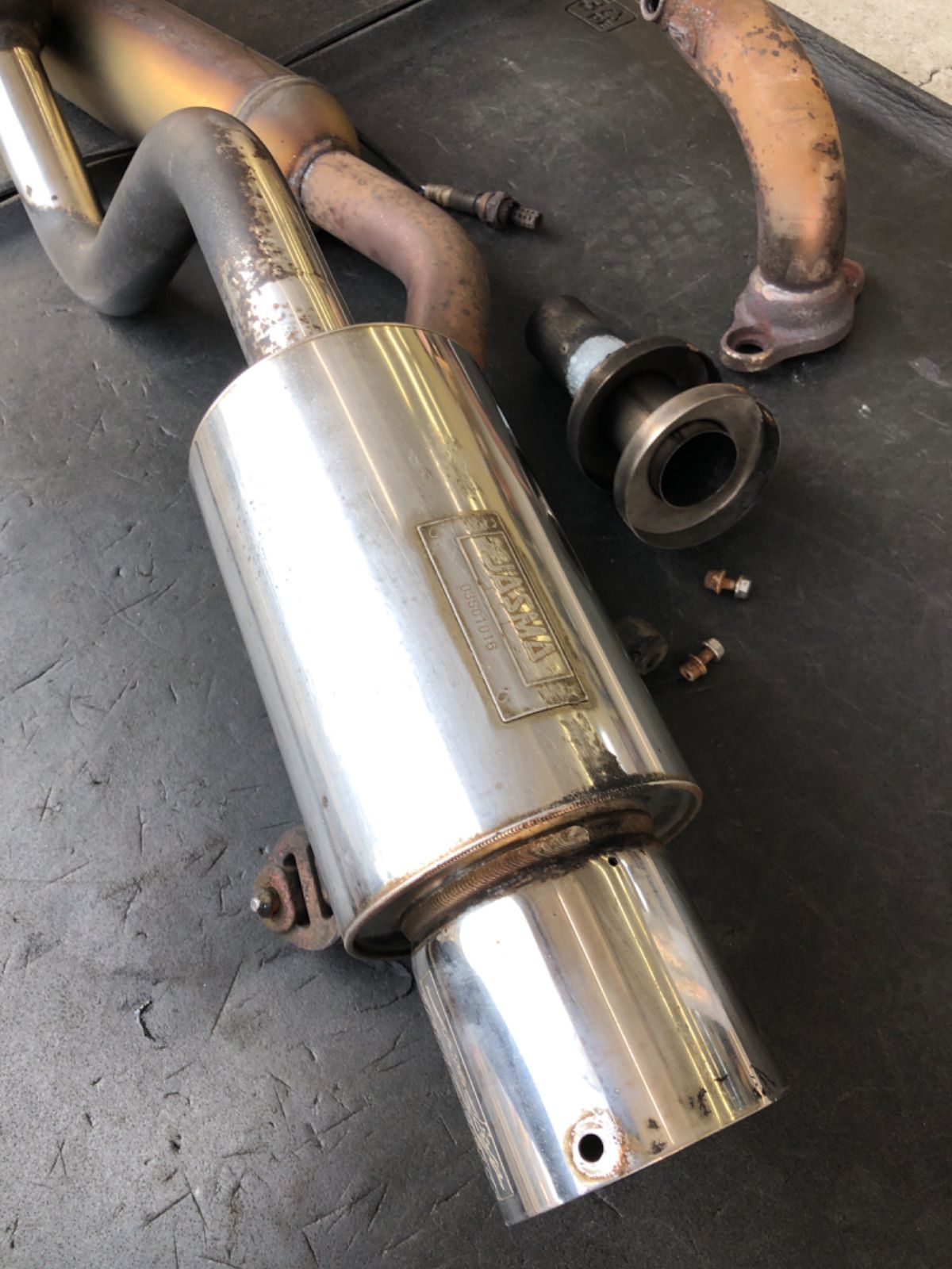 ダイハツ ミラ L700 HKS 社外マフラー サイレントハイパワー silent Hi