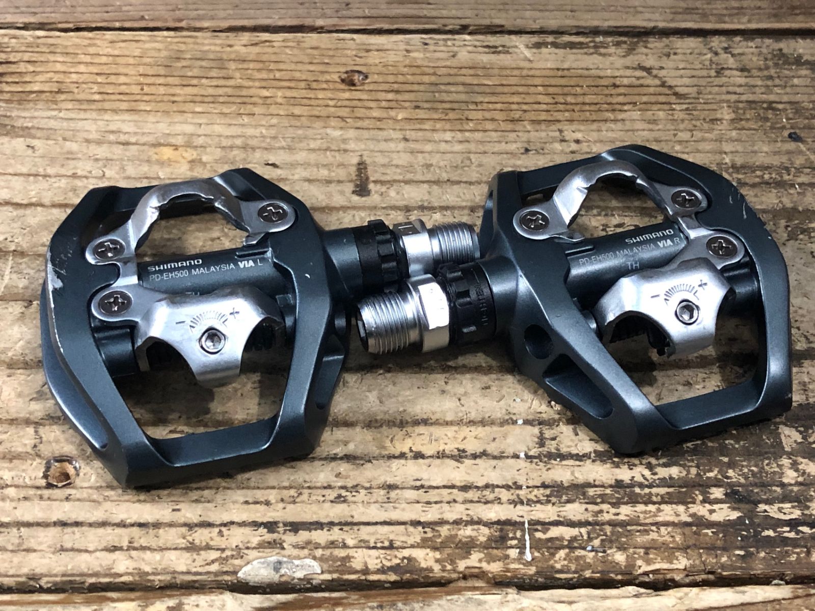 JP653 シマノ SHIMANO PD-EH500 ビンディングペダル 片面フラット SPD