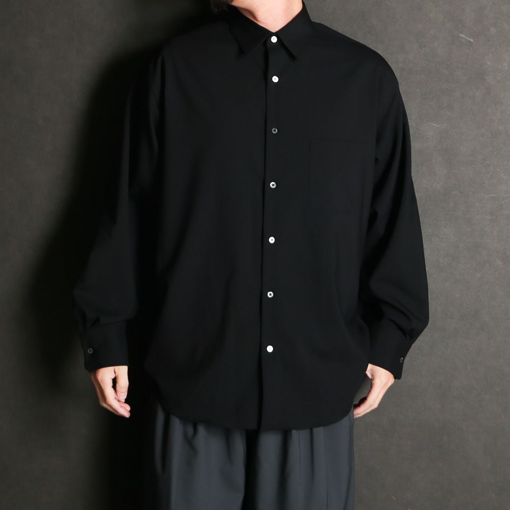 MARKAWARE/マーカウェア】COMFORT FIT SHIRT - BLACK オーガニック