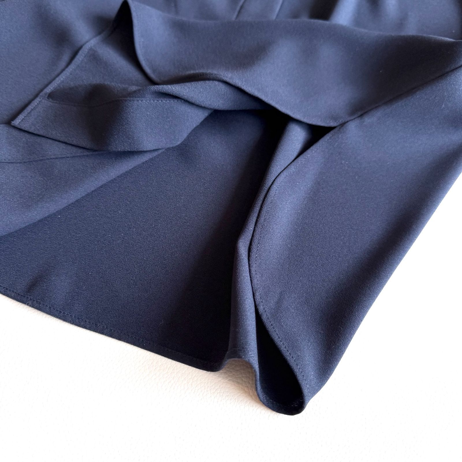 ◇美品◇ Theory セオリー PRIME GGT TIE BLOUSE S ネイビー ボウタイ 