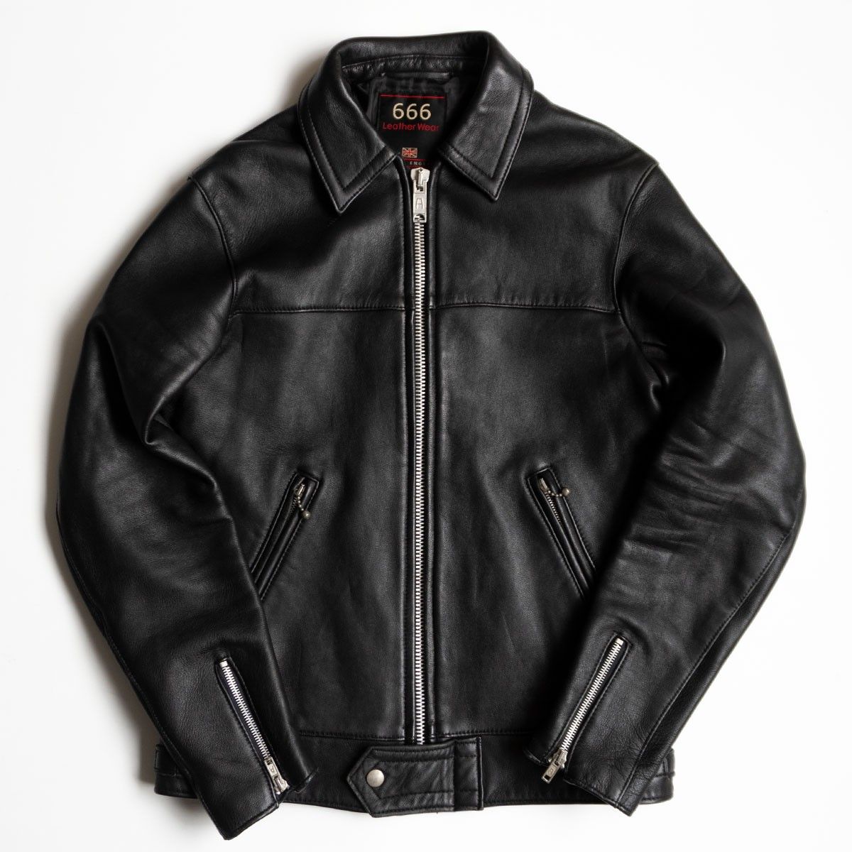 【美品】666 triple six【ステアハイド シングルライダースジャケット】36 レザー トリプルシックス 26020296 美品】666 triple six【ステアハイド シングルライダースジャケット