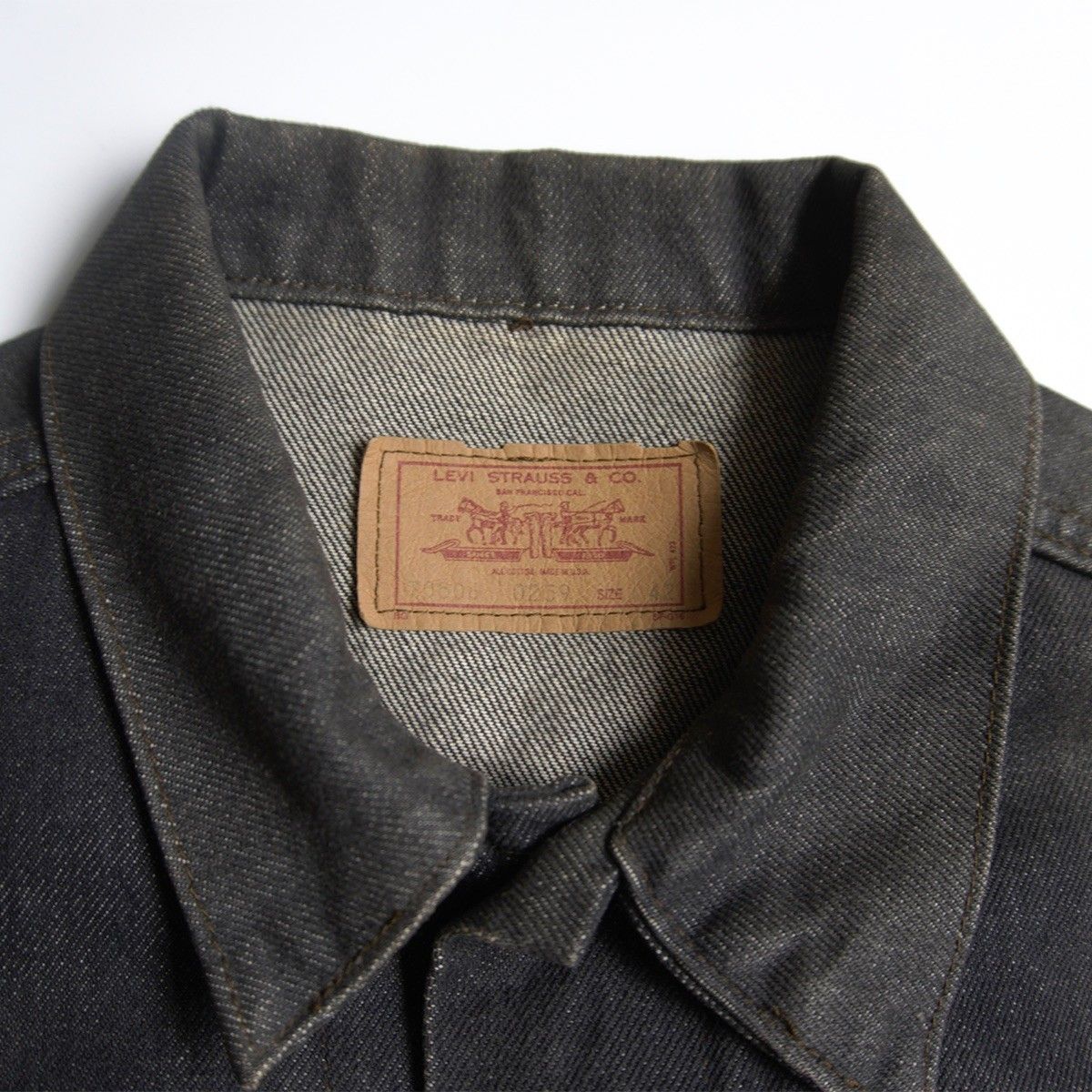 雰囲気抜群/80s】 LEVI'S 【 70506-0259/先染め ブラック デニム