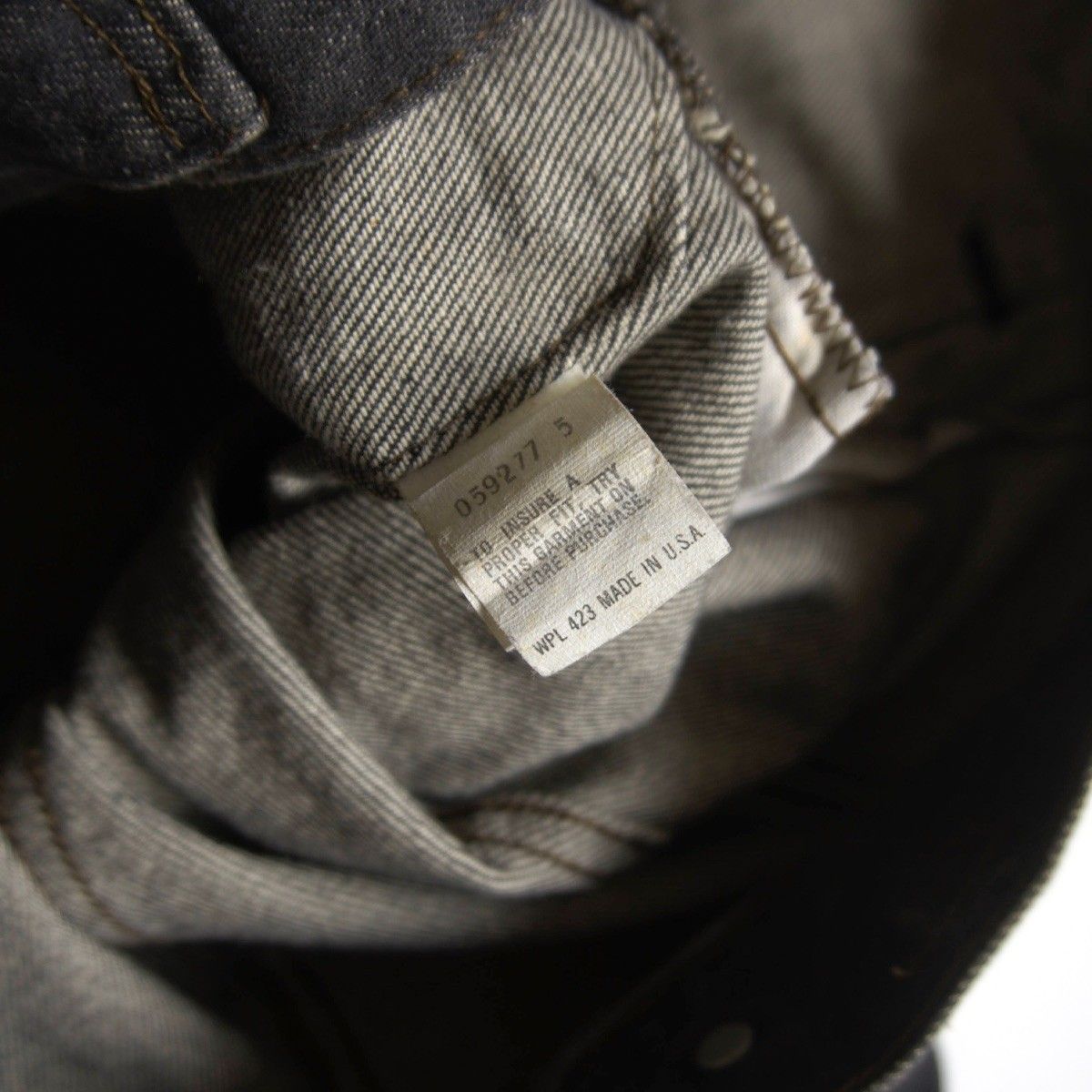 雰囲気抜群/80s】 LEVI'S 【 70506-0259/先染め ブラック デニム