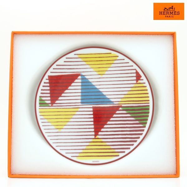 HERMES スモールプレート 14cm No.3 皿 Hippomobile ポーセリン 磁器
