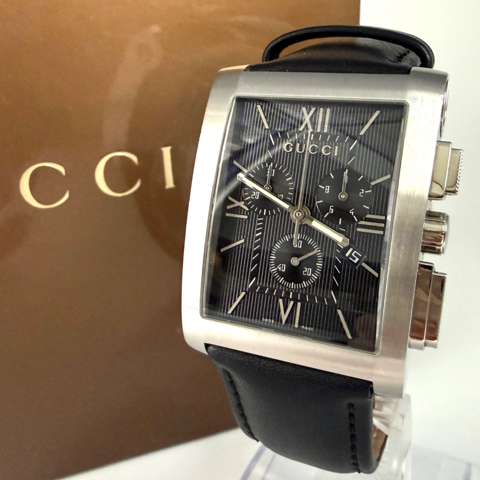グッチ GUCCI 8600M Gメトロ クロノグラフ 腕時計 クォーツ QZ 