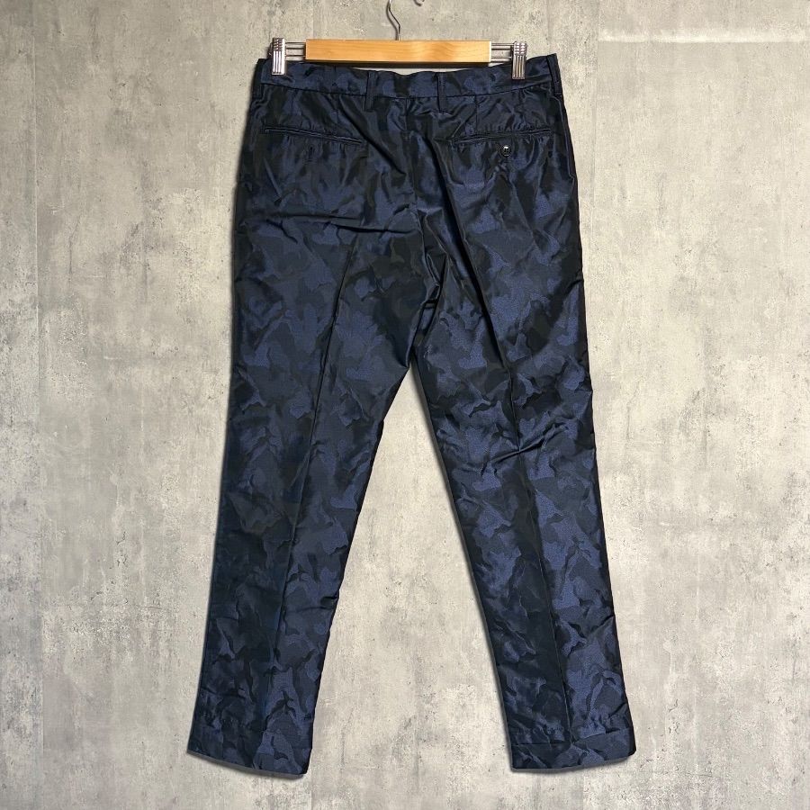 PLST ジャケット　パンツ　セットアップ PLST プラステ セットアップ スーツ 迷彩 カモフラ 紺 L 32 ジャケット