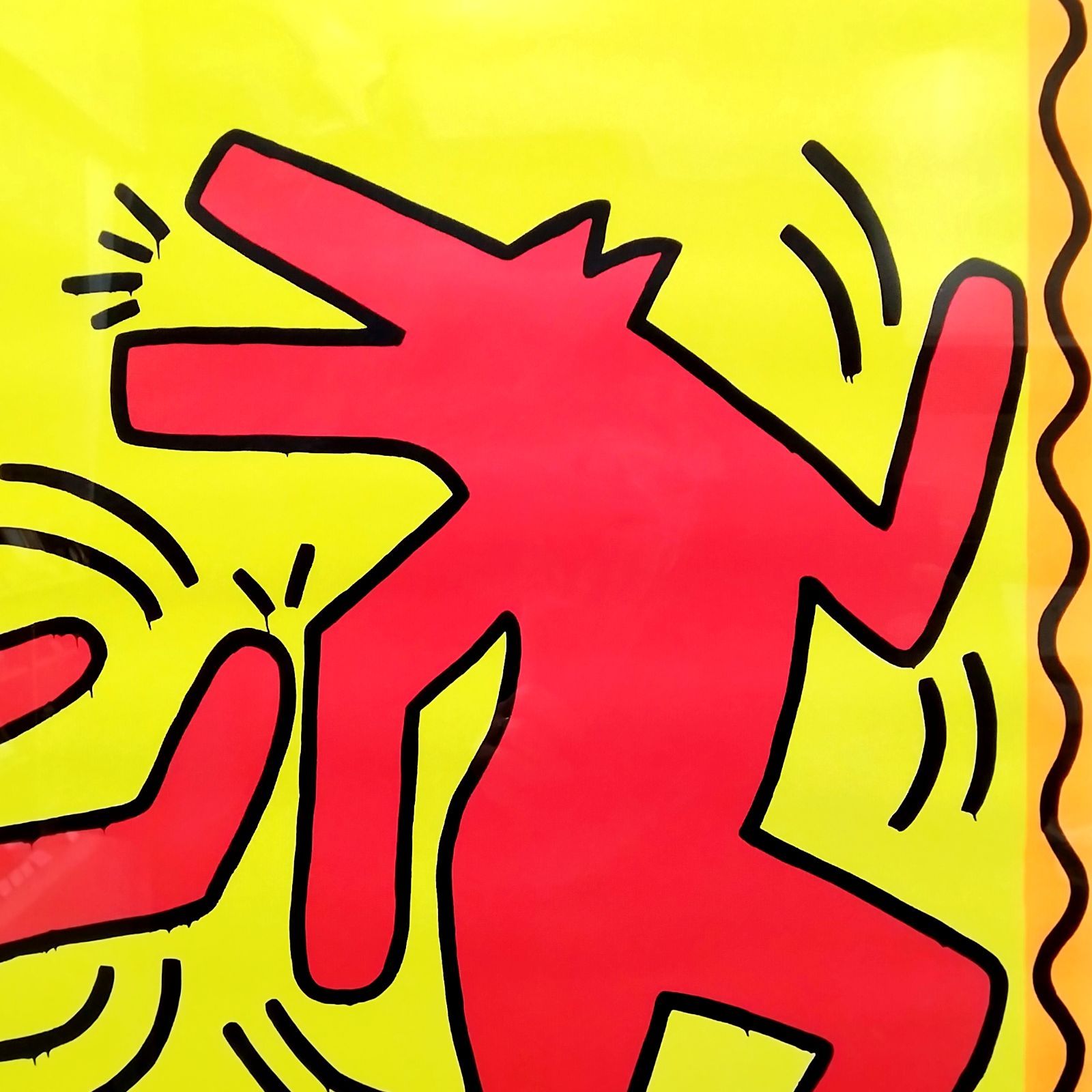 額装作品/Untitled dancing dogs（キース ヘリング）ポスター 【公式通販】