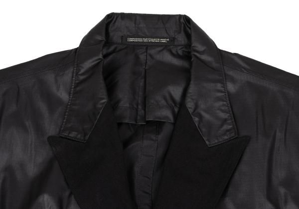 ヨウジヤマモト プールオムリップストップナイロン ラペル切替ジャケット ヨウジヤマモト プールオムYohji Yamamoto POUR HOMME リップストップ