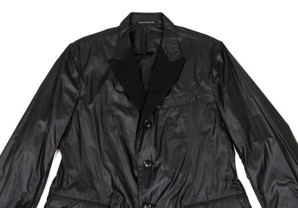 ヨウジヤマモト プールオムリップストップナイロン ラペル切替ジャケット ヨウジヤマモト プールオムYohji Yamamoto POUR HOMME リップストップ