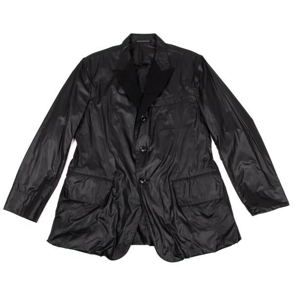 ヨウジヤマモト プールオムリップストップナイロン ラペル切替ジャケット ヨウジヤマモト プールオムYohji Yamamoto POUR HOMME リップストップ