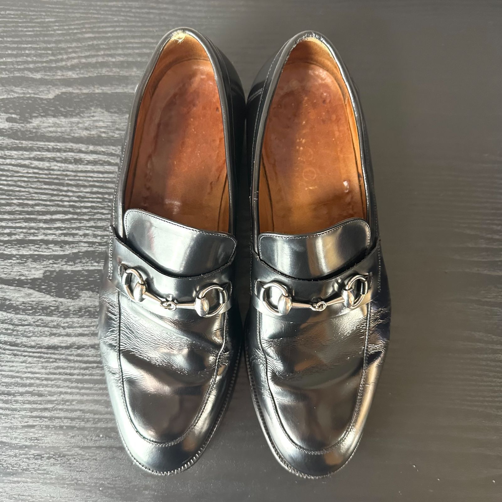 磨き上げ済】S667 GUCCI グッチ JORDAAN ヨルダーン ホースビット 