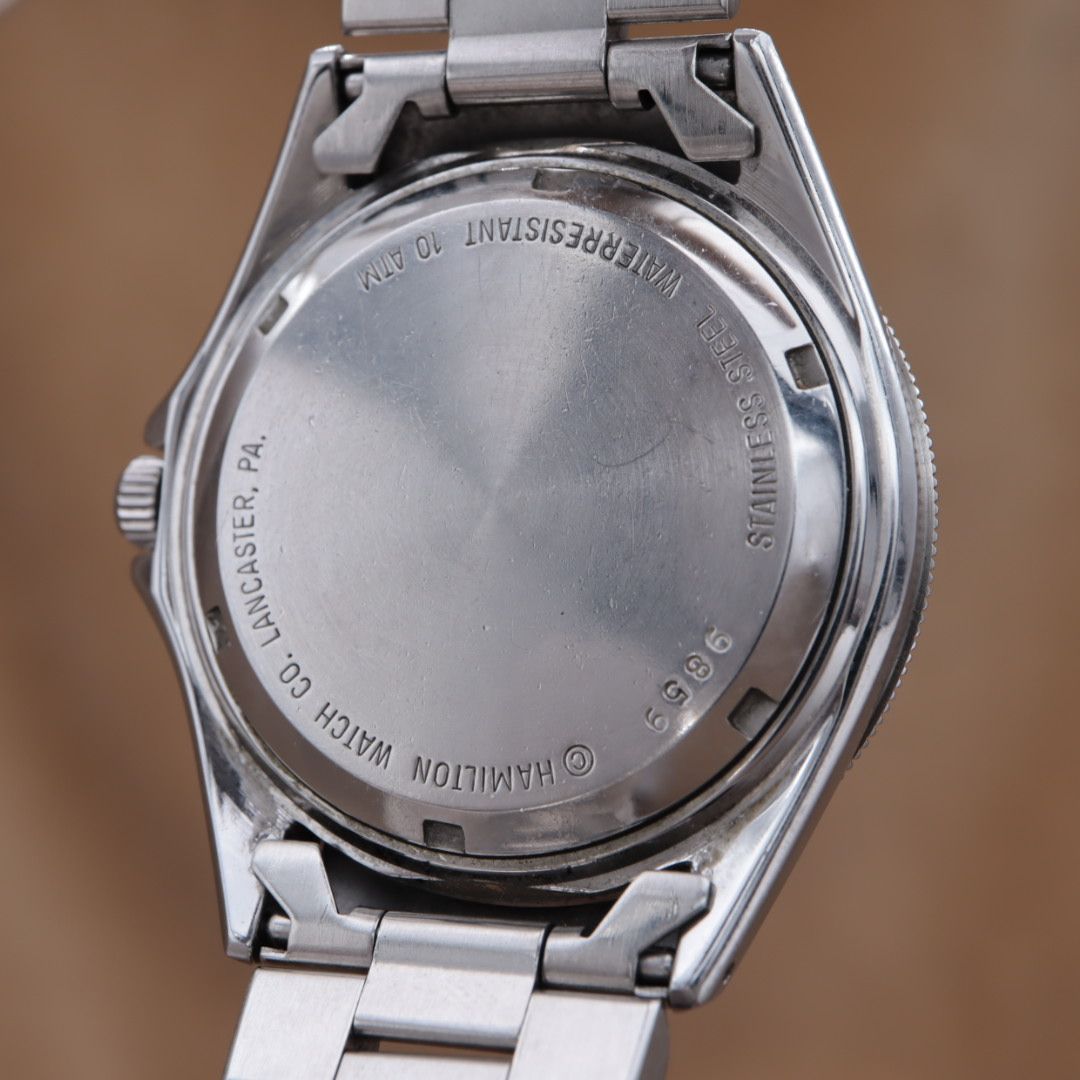 HAMILTON Khaki quartz 9859 Sub.330ft. ハミルトン カーキ 黒文字盤