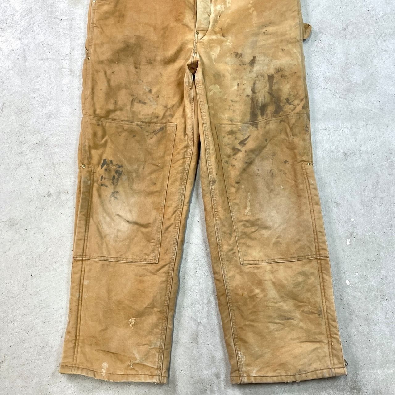 80-90年代 Carhartt カーハート ダック地 ダブルニー オーバーオール 