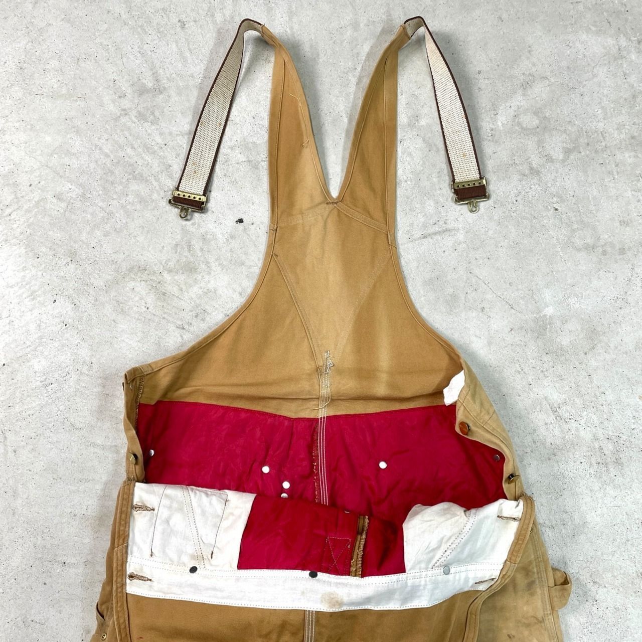80-90年代 Carhartt カーハート ダック地 ダブルニー オーバーオール