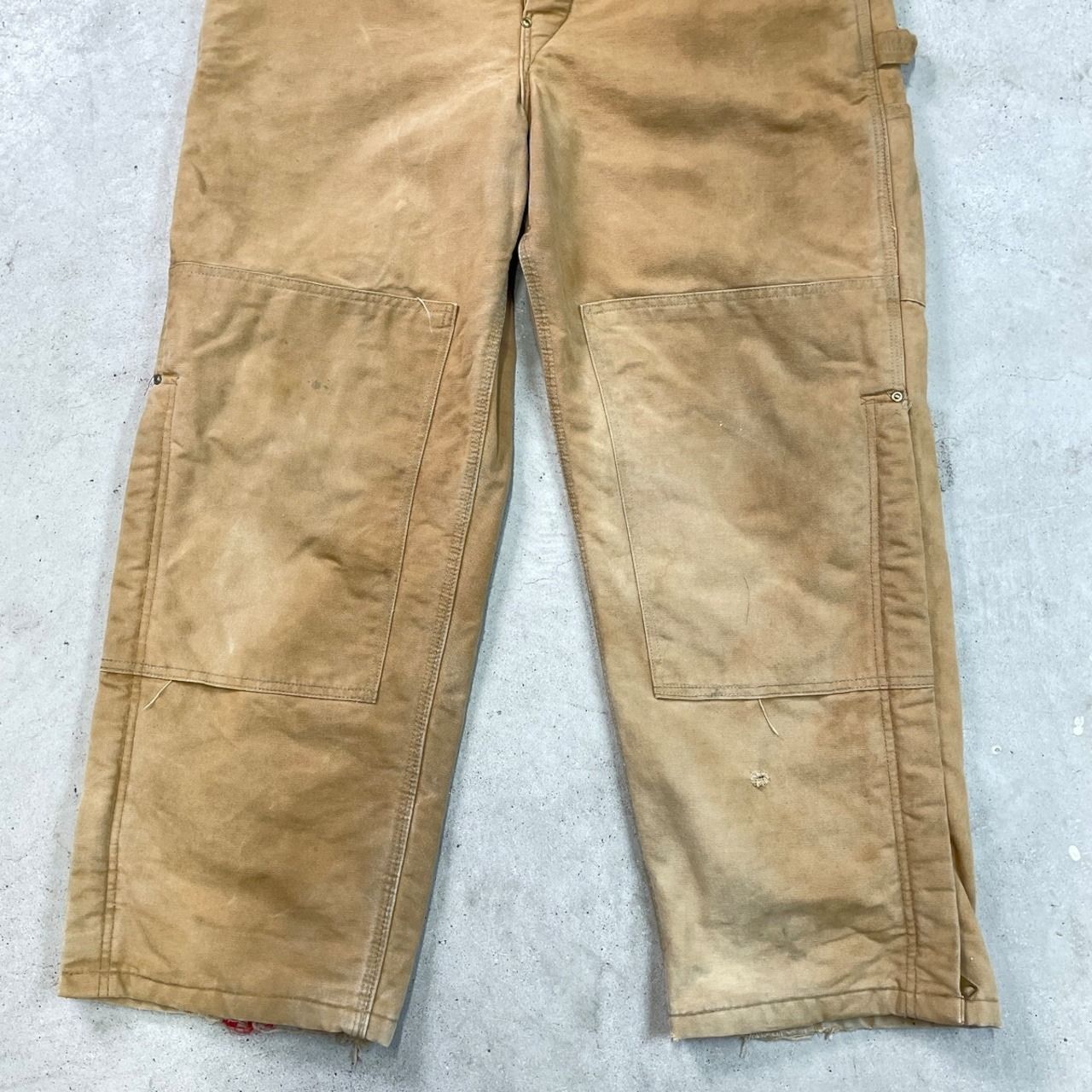 80-90年代 Carhartt カーハート ダック地 ダブルニー オーバーオール 