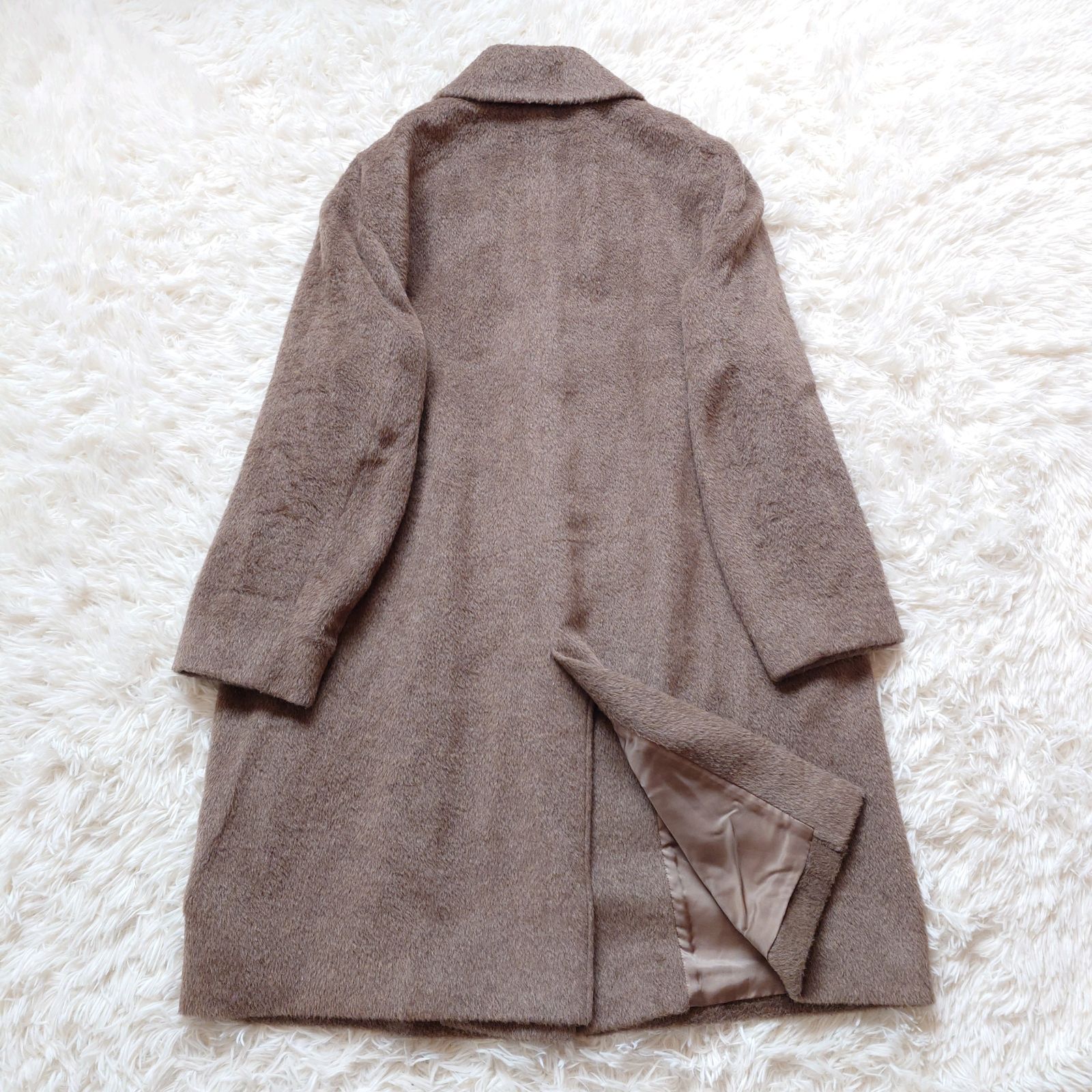 23区 ロングコート アルパカ 極美品 23区 アンゴラ アルパカ ツイード 