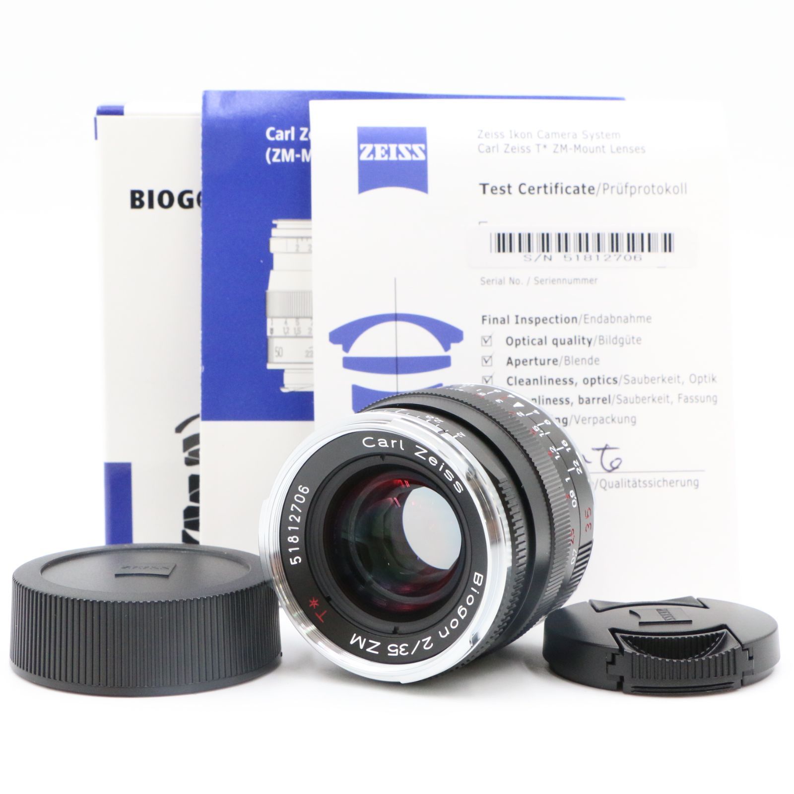 ほぼ新品】Carl Zeiss カールツァイス C Biogon T* 35mm F2 ZM ライカ