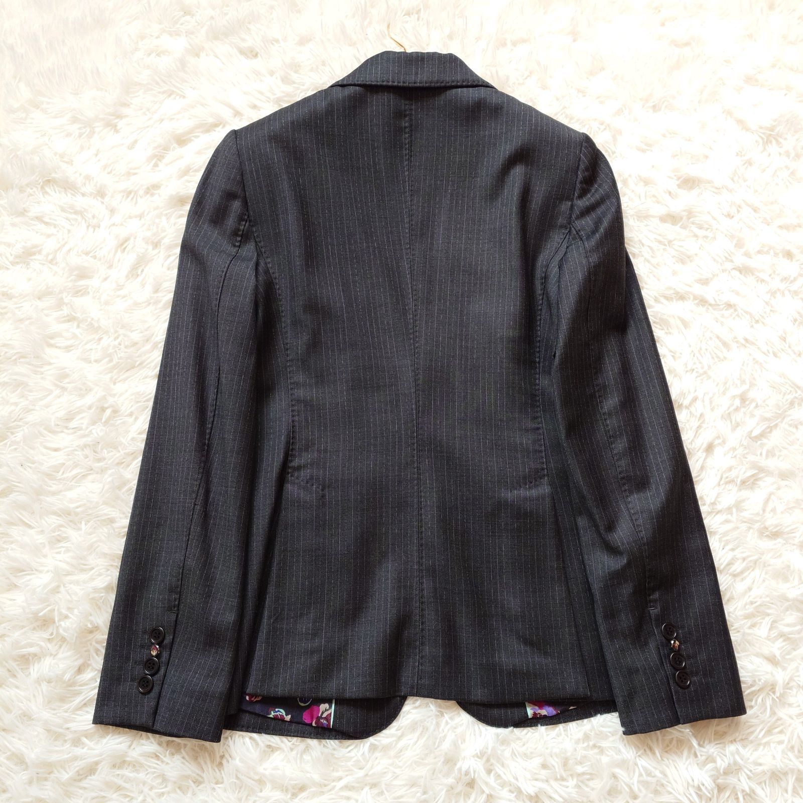 美品 ポールスミス ブラック Paul Smith Black 花柄 総柄 フォーマル