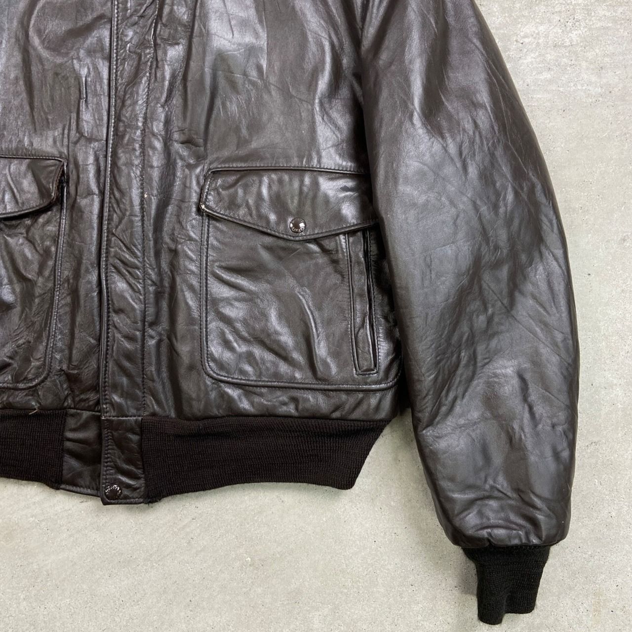 80年代 USA製 Schott ショット G-1タイプ レザーフライトジャケット