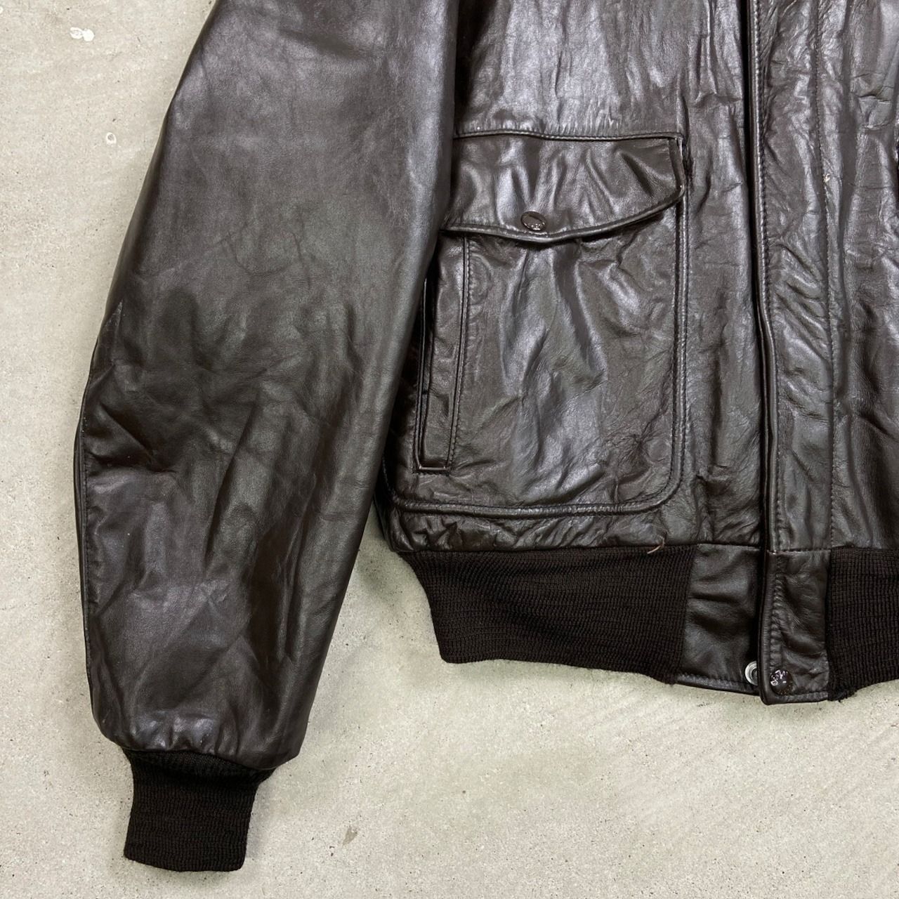 80年代 USA製 Schott ショット G-1タイプ レザーフライトジャケット