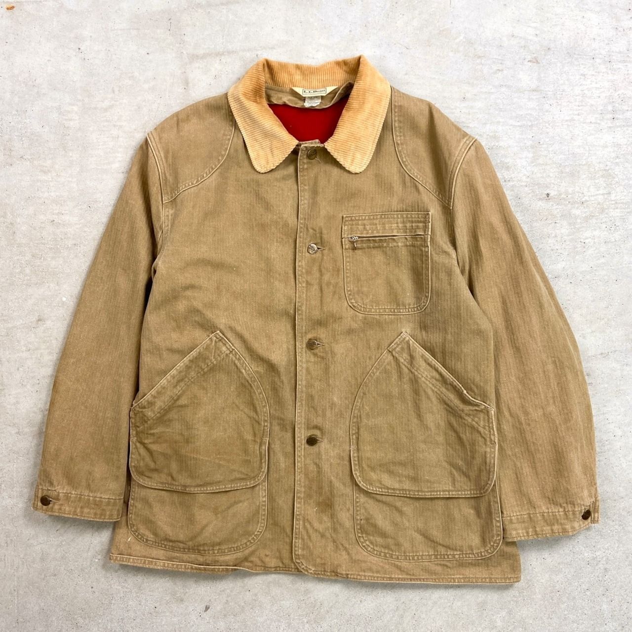 70年代 USA製 L.L.Bean エルエルビーン ヘリンボーンツイル 