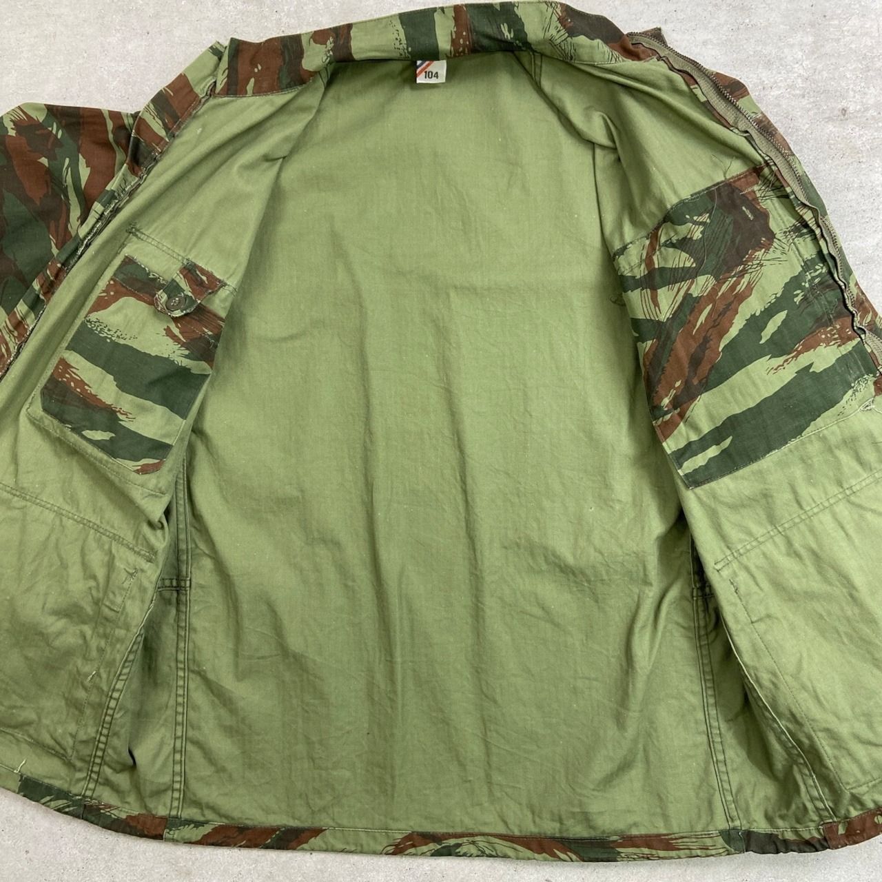80年代 民間品 フランス軍 リザードカモ M-47 TAP47/56タイプ パラ
