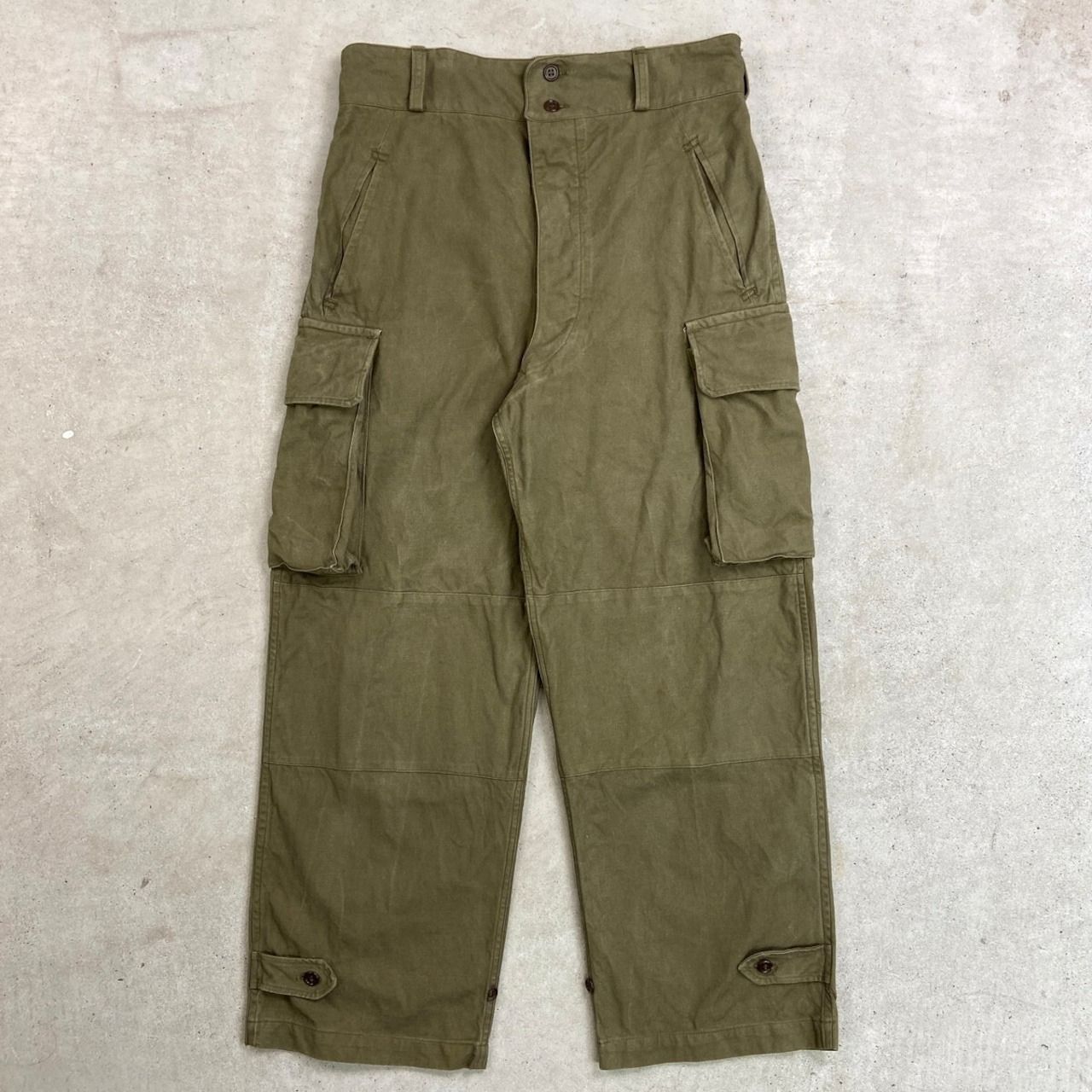 50年代 フランス軍 M-47 前期型 カーゴパンツ メンズW33相当 古着 50s 