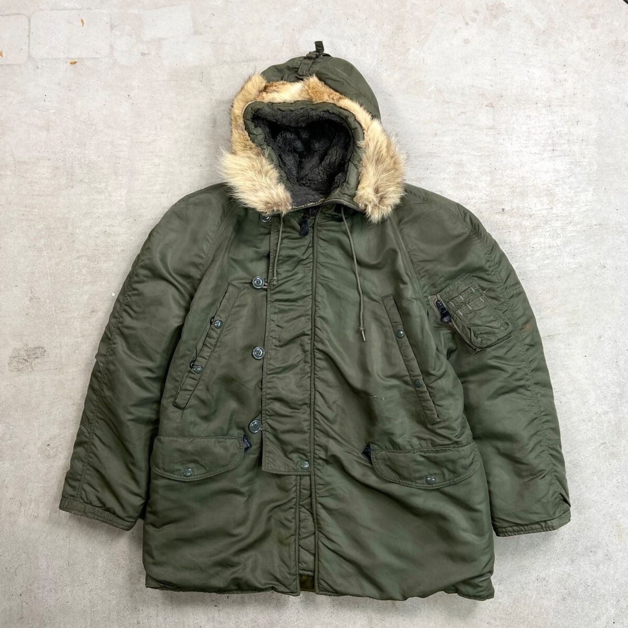 60年代 USAF U.S.AIR FORCE 米軍実品 N-3B コヨーテファー ミリタリー 