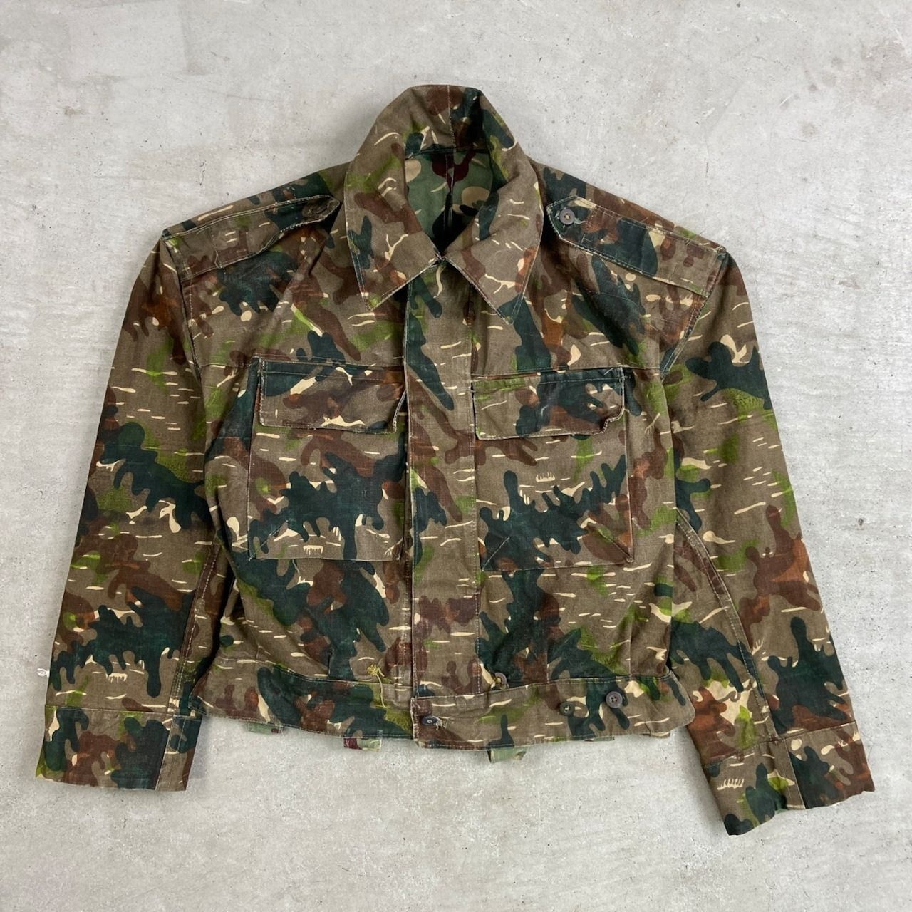 50～60年代 スペイン軍 アメーバカモ リバーシブル フィールド 