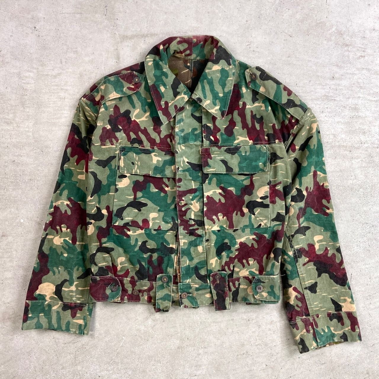 50～60年代 スペイン軍 アメーバカモ リバーシブル フィールド 