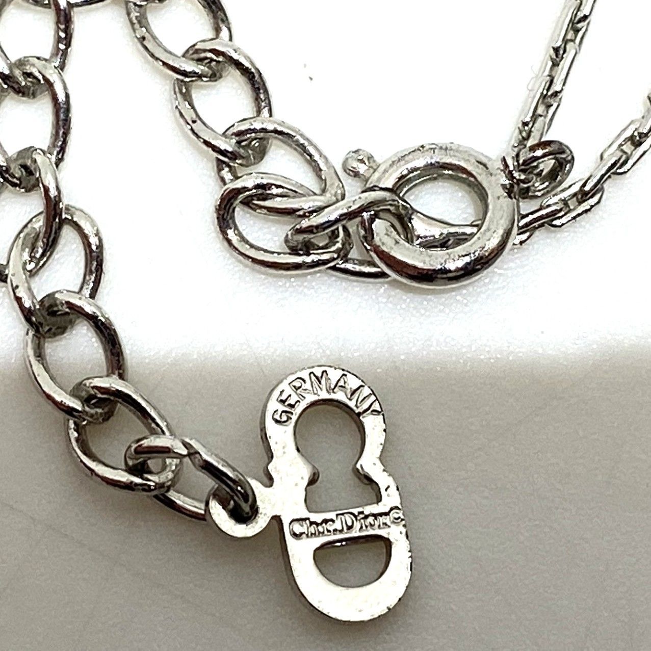 ☆Christian Dior クリスチャン ディオール ネックレス シルバーカラー