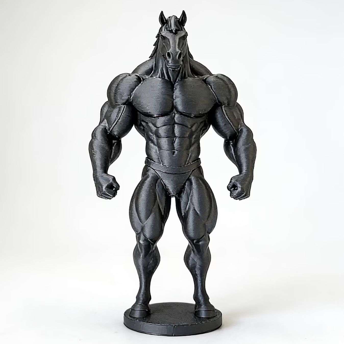 フィギュア マッチョな馬 11cm 筋肉ホース ウマ 仁王立ち ミニチュア