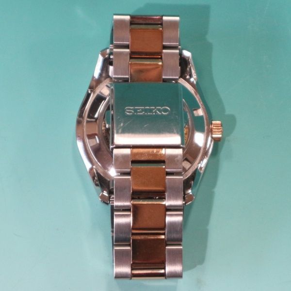 動作品 SEIKO|セイコー PRESAGE|プレサージュ SARY056 自動巻き 裏スケ 10気圧防水 フーディー 自動巻き時計 腕時計(アナログ)