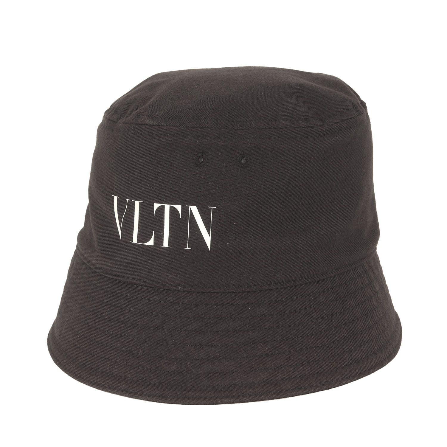VALENTINO ヴァレンティノ ハット ブラック 黒 サイズ:59 | VLTNロゴ